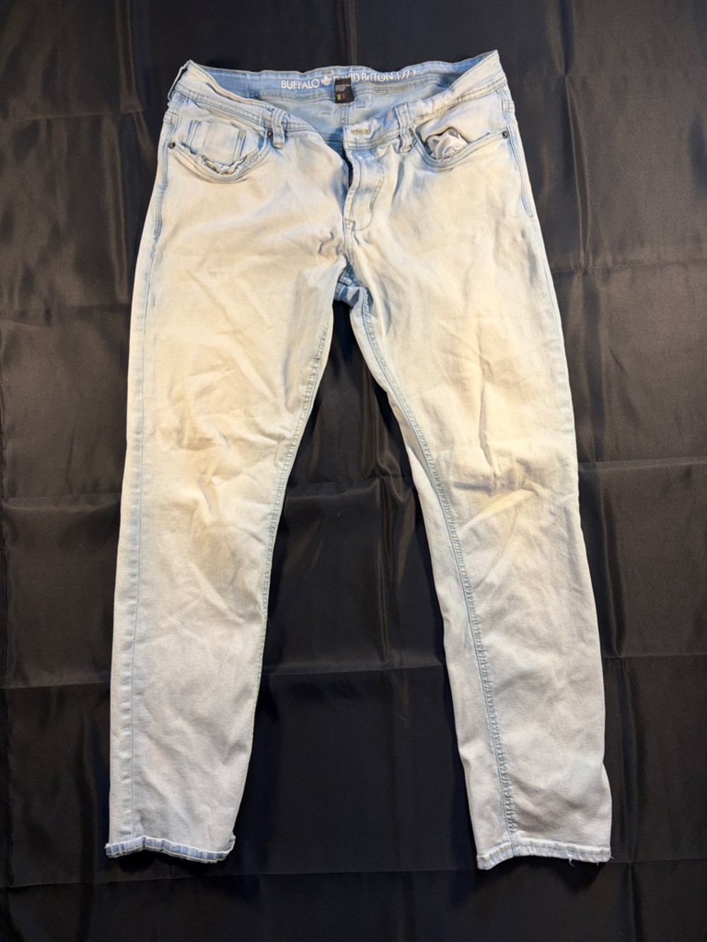 Buffalo David Bitton Pale Blue Men's Slim Fit Jeans